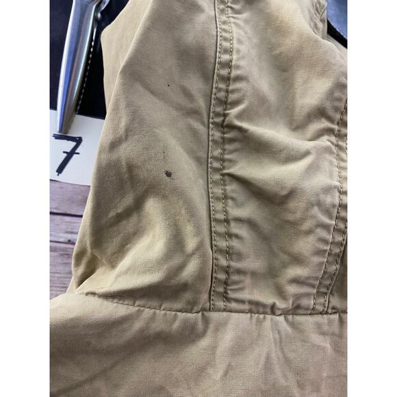 Gap Mens XXL Hooded Fatigue Tan Military Field Utility Chore Jacket 26x32 - Picture 7 of 10